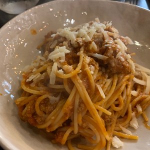 Platos fuertes - Spaghetti bolognesa