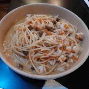 Spaghetti Langostinos al Oleo