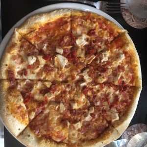 Pizzas - Crispy bacon con extra de Pollo