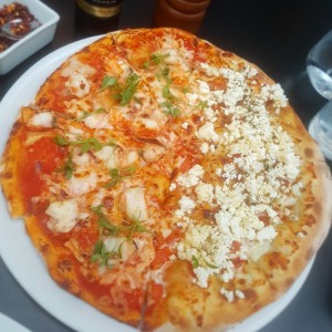 Duo Pizza - Langostinos/Queso Feta y Miel