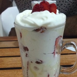 Fresas con crema