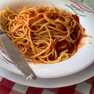 Spaghetti en Salsa Pomodoro