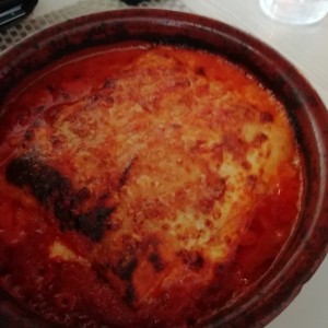 lasagna de carne gratinada