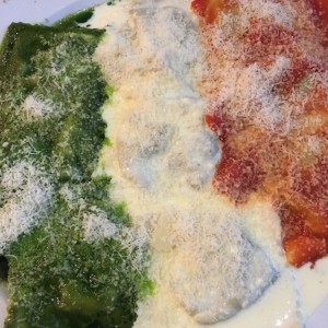 raviolis tres salsas