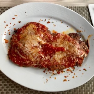 Cotoletta apanada a la parmigiana