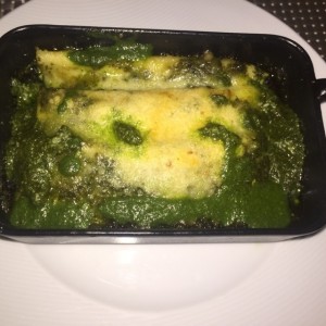 canelones al pesto