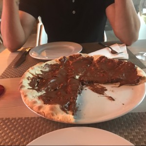 pizza de nutella