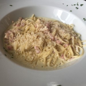 Pasta Alfredo con pollo