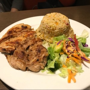Pollo con arroz pencas