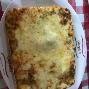 lasagna gratinada de espinacas