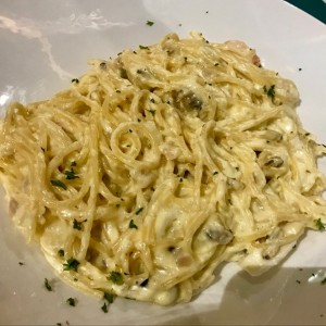LE PASTE - Spaghetti Jesolo en salsa blanca