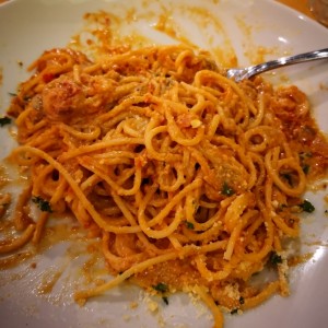 Spaghetti Jesolo salsa rosada