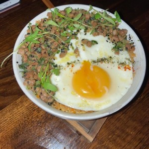 arroz con huevo organico