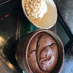 mousse de chocolate (el volcan de chocolate)