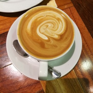 capuchino en leche de almendras