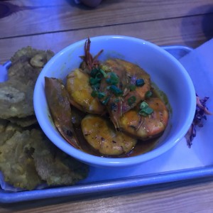 Langostino en salsa de coco