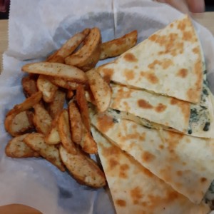 spinach quesadillas