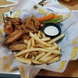 Wings and fries