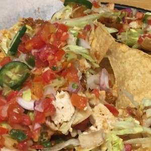 nachos con pollo