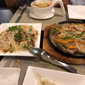 arroz cantones y Chow mein 