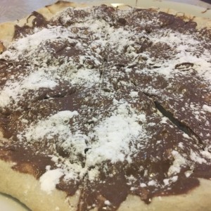 pizza de nutella