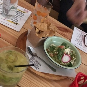 guacamole y mojito y maracuya