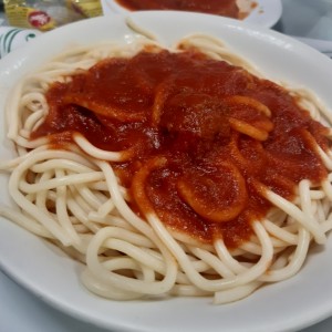 espagueti  salsa roja
