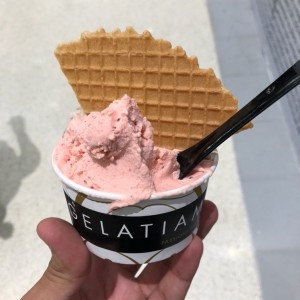 helado de fresa