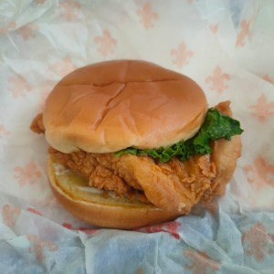 Chicken burger deluxe