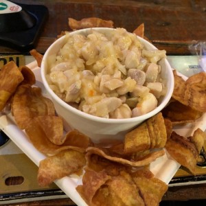 Ceviche con salsa maracuya 