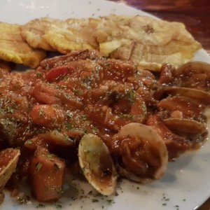 Filete con almejas