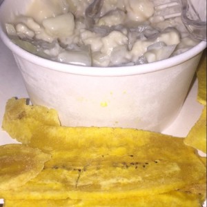 ceviche de corvina en salsa de coco