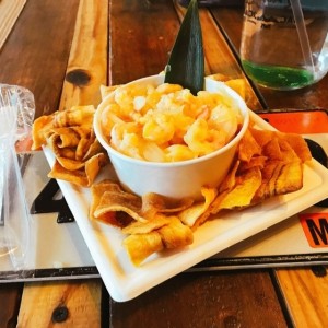 Ceviche de Camarones en Salsa de Maracuya