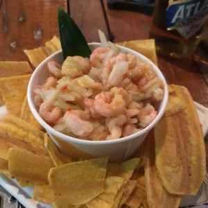 ceviche de camaron en salsa de maracuya