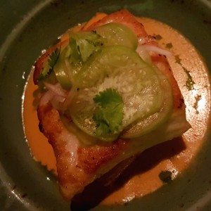 Corvina mofongo de yuca