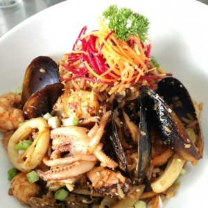 arroz thai de.mariscos