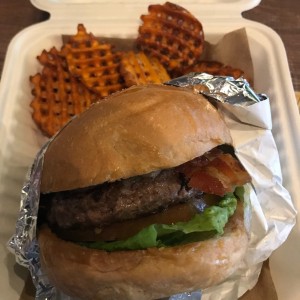 Blue cheese burger