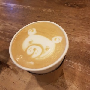 Latte en forma de oso