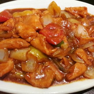 pollo con salsa spicy