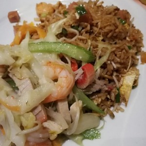 chop suey especial y arroz especial