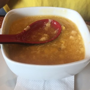 Crema de maiz con pollo