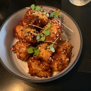 tempura de coliflor