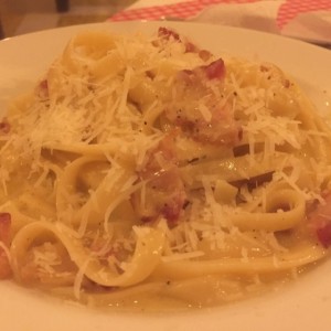 Fettucine carbonara