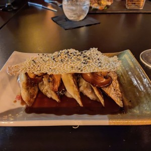 Short rib gyozas