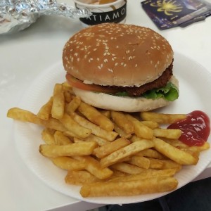 hamburguesa de falafel