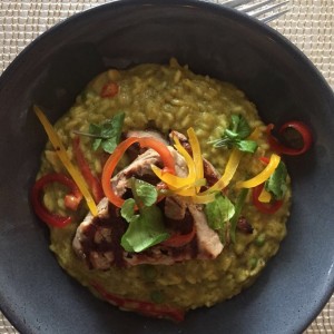 risotto de lima con atun