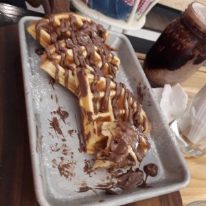 Waffle con nutella