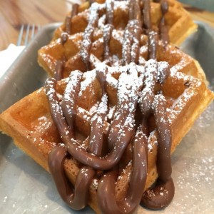 waffles de Nutella 