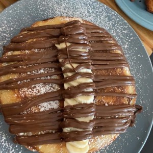 pancake de Nutella y banana 
