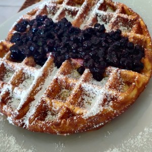 Waffles con Blueberry